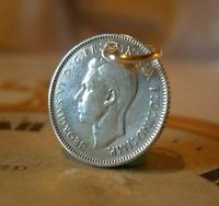 Vintage Pocket Watch Chain Fob 1942 WW2 Australian Silver Sixpence Coin Fob (2 of 7) Vintage Pocket Watch Chain Fob 1942 WW2 Australian Silver Sixpence Coin Fob (2 of 7)