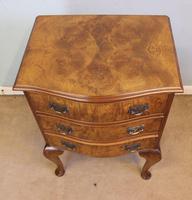 Small Burr Walnut Shaped Front Chest of Drawers (3 of 8) Small Burr Walnut Shaped Front Chest of Drawers (3 of 8)