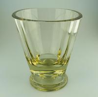 Fine Quality Scandinavian Art Deco Very Heavy Goblet Vase by Eda Citrine c.1931 (2 of 6) Fine Quality Scandinavian Art Deco Very Heavy Goblet Vase by Eda Citrine c.1931 (2 of 6)