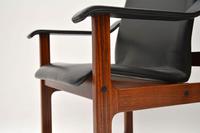Pair of Vintage Danish Rosewood & Leather Armchairs (11 of 12) Pair of Vintage Danish Rosewood & Leather Armchairs (11 of 12)