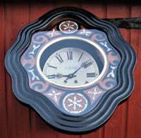 Wonderful 1880’s French Striking Oval Vineyard Wall Clock by Japy Frères. (4 of 8) Wonderful 1880’s French Striking Oval Vineyard Wall Clock by Japy Frères. (4 of 8)