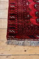 Handmade Bokhara wool rug vibrant red ground (2 of 11) Handmade Bokhara wool rug vibrant red ground (2 of 11)