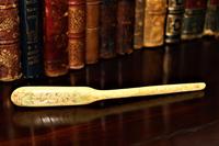 A prisoner of war style bone marrow spoon dated 1776 (2 of 8) A prisoner of war style bone marrow spoon dated 1776 (2 of 8)