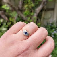 Art Deco 18ct Yellow Gold, Platinum, Sapphire & Diamond Ring (7 of 9) Art Deco 18ct Yellow Gold, Platinum, Sapphire & Diamond Ring (7 of 9)