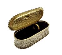 Antique Victorian Sterling Silver Ring Box 1895 (4 of 9) Antique Victorian Sterling Silver Ring Box 1895 (4 of 9)