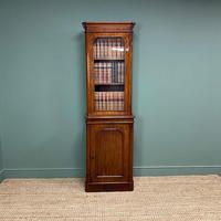 Tall Slim Victorian Mahogany Antique Bookcase on Cupboard (8 of 10) Tall Slim Victorian Mahogany Antique Bookcase on Cupboard (8 of 10)
