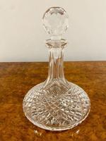 Antique Edwardian Quality Cut Glass Ships Decanter (3 of 4) Antique Edwardian Quality Cut Glass Ships Decanter (3 of 4)