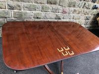 Antique Mahogany Twin Pillar Extending Dining Table (11 of 11) Antique Mahogany Twin Pillar Extending Dining Table (11 of 11)