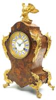 Wow! Phenomenal French Boulle Mantel Clock Multi Wood floral inlay 8 Day Mantle Clock (6 of 6) Wow! Phenomenal French Boulle Mantel Clock Multi Wood floral inlay 8 Day Mantle Clock (6 of 6)