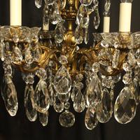 Italian Gilt Bronze & Crystal 6 Light Antique Chandelier (6 of 10) Italian Gilt Bronze & Crystal 6 Light Antique Chandelier (6 of 10)