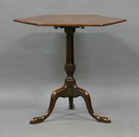 Unusual Georgian Hexagonal Tripod Table (3 of 5) Unusual Georgian Hexagonal Tripod Table (3 of 5)