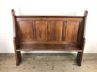 Antique Victorian Pitch Pine Curved Back Pew or Settle (15 of 16) Antique Victorian Pitch Pine Curved Back Pew or Settle (15 of 16)