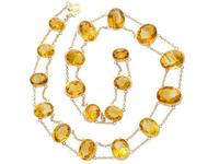 124.21ct Citrine & 9ct Rose Gold Riviere Necklace - Antique c.1890 (3 of 9) 124.21ct Citrine & 9ct Rose Gold Riviere Necklace - Antique c.1890 (3 of 9)