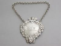 Victorian Silver Wine Label Gin "Lady Bountiful" by Joseph Angell, London, 1850 (3 of 8) Victorian Silver Wine Label Gin "Lady Bountiful" by Joseph Angell, London, 1850 (3 of 8)