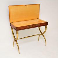 Antique Neoclassical Walnut & Brass Writing / Side Table (4 of 16) Antique Neoclassical Walnut & Brass Writing / Side Table (4 of 16)