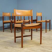 6 Mid Century Rosewood & Leather Chairs (2 of 14) 6 Mid Century Rosewood & Leather Chairs (2 of 14)