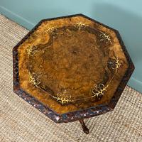 Fine Quality Victorian Figured Walnut Antique Work Box (7 of 9) Fine Quality Victorian Figured Walnut Antique Work Box (7 of 9)