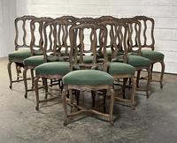 Set of 10 French Bleached Oak Farmhouse Dining Chairs (6 of 16) Set of 10 French Bleached Oak Farmhouse Dining Chairs (6 of 16)