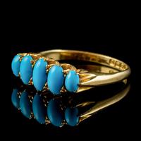 Antique Edwardian Turquoise Ring 18ct Gold Dated 1913 (5 of 7) Antique Edwardian Turquoise Ring 18ct Gold Dated 1913 (5 of 7)