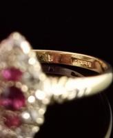 Victorian Ruby & Diamond Navette Ring (10 of 14) Victorian Ruby & Diamond Navette Ring (10 of 14)