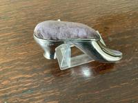 Large silver shoe pin cushion (7 of 7) Large silver shoe pin cushion (7 of 7)