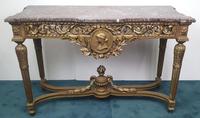 19th Century Marble Topped Gilt Console Table (4 of 7) 19th Century Marble Topped Gilt Console Table (4 of 7)