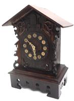 Rare Cuckoo Mantel Clock – German Black Forest Carved Bracket Clock (4 of 12) Rare Cuckoo Mantel Clock – German Black Forest Carved Bracket Clock (4 of 12)