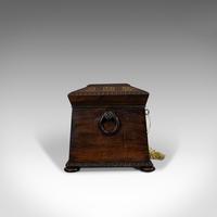 Antique Tea Caddy, English, Rosewood, Chest, Thomas of London, Regency c.1820 (11 of 12) Antique Tea Caddy, English, Rosewood, Chest, Thomas of London, Regency c.1820 (11 of 12)