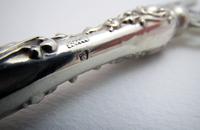 Beautiful Victorian 1899 Solid Sterling Silver Antique Repousse Bread Muffin Cake Fork Server (5 of 8) Beautiful Victorian 1899 Solid Sterling Silver Antique Repousse Bread Muffin Cake Fork Server (5 of 8)