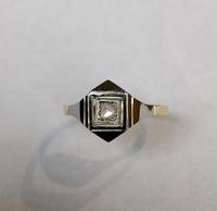 1920s Art Deco 18ct White Yellow Gold Diamond Ring (4 of 5) 1920s Art Deco 18ct White Yellow Gold Diamond Ring (4 of 5)