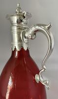 Cranberry & Silver Plated Claret Jug c.1900 (5 of 7) Cranberry & Silver Plated Claret Jug c.1900 (5 of 7)