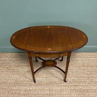 Small Edwardian Inlaid Mahogany Antique Sofa Table (5 of 9) Small Edwardian Inlaid Mahogany Antique Sofa Table (5 of 9)