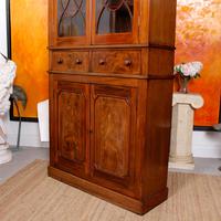 Tall Antique Bookcase Glazed Library Cabinet Mahogany 19th Century (11 of 11) Tall Antique Bookcase Glazed Library Cabinet Mahogany 19th Century (11 of 11)