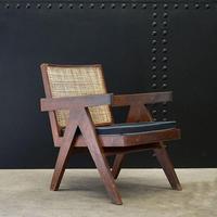Low Easy Armchair, V-type Legs and Cane by Pierre Jeanneret (5 of 5) Low Easy Armchair, V-type Legs and Cane by Pierre Jeanneret (5 of 5)