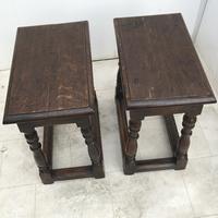 Pair of Oak Coffin Stools Circa Late 17th Century (15 of 24) Pair of Oak Coffin Stools Circa Late 17th Century (15 of 24)