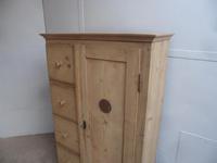Quality 4 Drawer 1 Door Antique Pine Kitchen / Storage Cupboard to wax / paint (4 of 9) Quality 4 Drawer 1 Door Antique Pine Kitchen / Storage Cupboard to wax / paint (4 of 9)