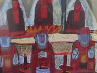 Large watercolour Temple Scene Listed Vietnamese artist Kha Nygun (8 of 10) Large watercolour Temple Scene Listed Vietnamese artist Kha Nygun (8 of 10)