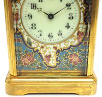 Superb French 8 Day Champleve Carriage Clock Cylinder Platform, Working c.1900 (11 of 12) Superb French 8 Day Champleve Carriage Clock Cylinder Platform, Working c.1900 (11 of 12)