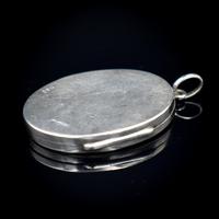 Antique Aesthetic Sterling Silver Oval Locket Pendant Initialled 'M K H' (7 of 11) Antique Aesthetic Sterling Silver Oval Locket Pendant Initialled 'M K H' (7 of 11)