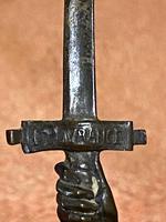 French Bronze Figure of Naked Woman Holding a Sword Aloft – ‘La Deliverance’ Signed: Emile Guillaume (7 of 10) French Bronze Figure of Naked Woman Holding a Sword Aloft – ‘La Deliverance’ Signed: Emile Guillaume (7 of 10)