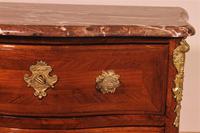 Small Curved Louis XV Commode / Chest of Drawers with Marble - 18th Century (5 of 15) Small Curved Louis XV Commode / Chest of Drawers with Marble - 18th Century (5 of 15)