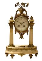 Mid 19th Century French Ormolu & Alabaster Portico Clock (2 of 8) Mid 19th Century French Ormolu & Alabaster Portico Clock (2 of 8)