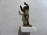 Small Bronze Putti Desk Ornament. 18th Century (6 of 6) Small Bronze Putti Desk Ornament. 18th Century (6 of 6)