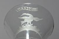 Scarce Engraved Georgian Plain Stem Wine Glass (4 of 4) Scarce Engraved Georgian Plain Stem Wine Glass (4 of 4)