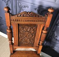 Pair of Victorian Oak Hall Chairs (16 of 17) Pair of Victorian Oak Hall Chairs (16 of 17)