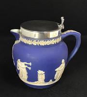 Victorian Blue and White With Silver Plated Lid Jug by Adams (4 of 6) Victorian Blue and White With Silver Plated Lid Jug by Adams (4 of 6)