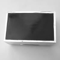 Plain Good Sized Solid Silver Curved Top Cigarette Box c.1913 (8 of 10) Plain Good Sized Solid Silver Curved Top Cigarette Box c.1913 (8 of 10)