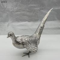 Antique Large Pair of European Sterling Silver Pheasants c.1900 (6 of 10) Antique Large Pair of European Sterling Silver Pheasants c.1900 (6 of 10)