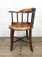 Antique Captain Style Elm Armchair (6 of 12) Antique Captain Style Elm Armchair (6 of 12)