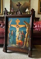 Superb 19th Century Old Master Biblical Christ Oil Portrait Painting - Gothic Oak Frame (2 of 17) Superb 19th Century Old Master Biblical Christ Oil Portrait Painting - Gothic Oak Frame (2 of 17)